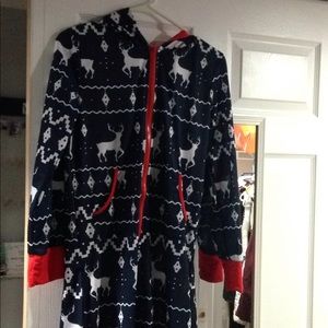 One Piece Christmas Pajama w/ Hood